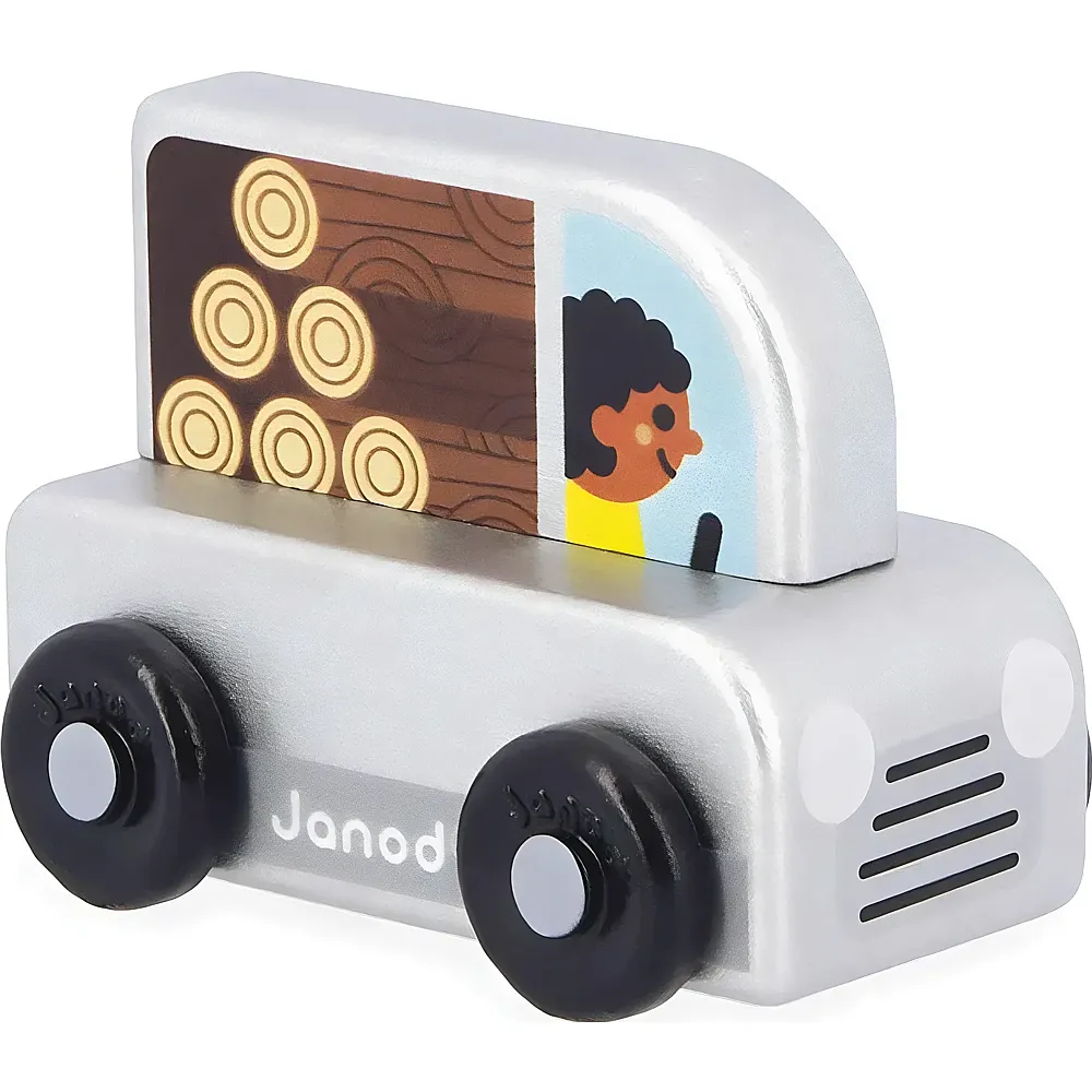 Janod Pick-Up Cross Roads - 7 x 4.5 x 5.5 cm | Autos