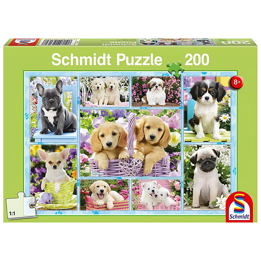 Schmidt Puzzle Welpen 200Teile