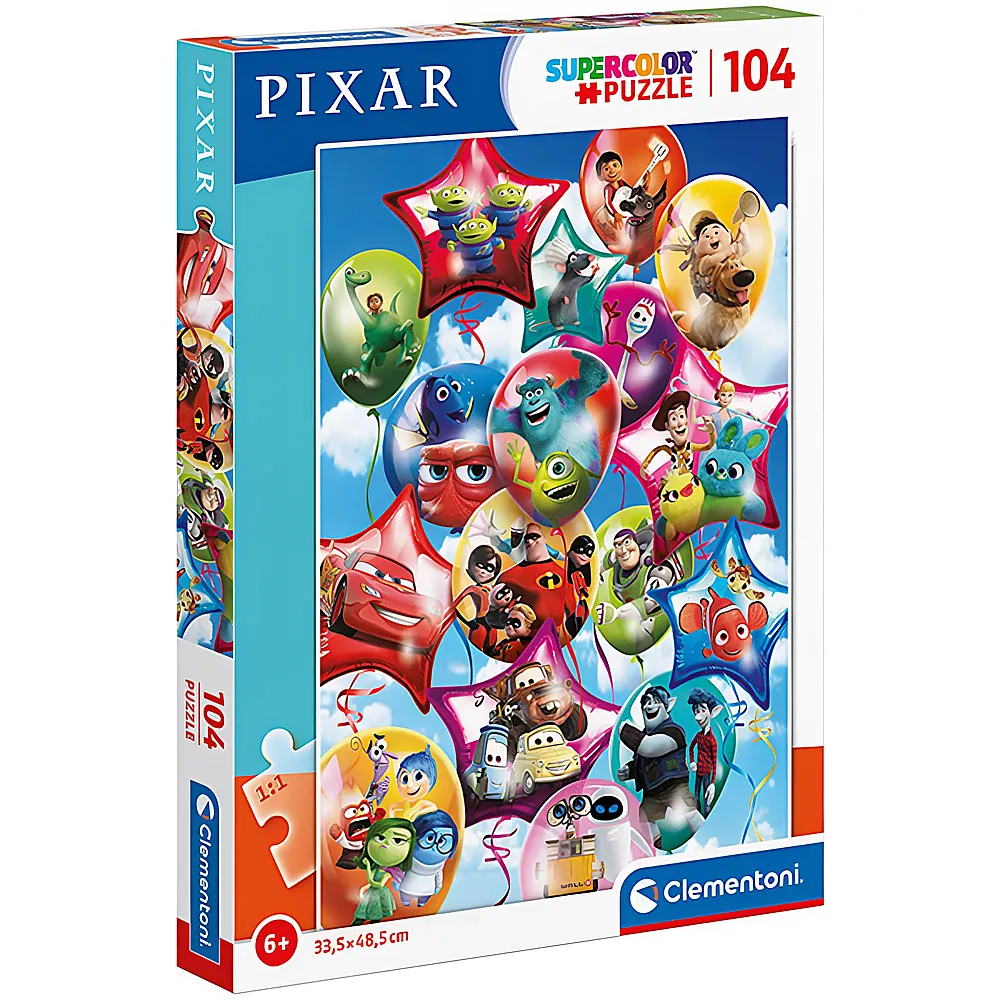 Clementoni Puzzle Supercolor Pixar Party 104Teile