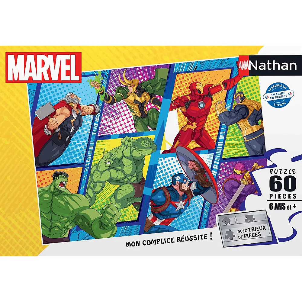 Nathan Puzzle Avengers Comic - 60 Teile