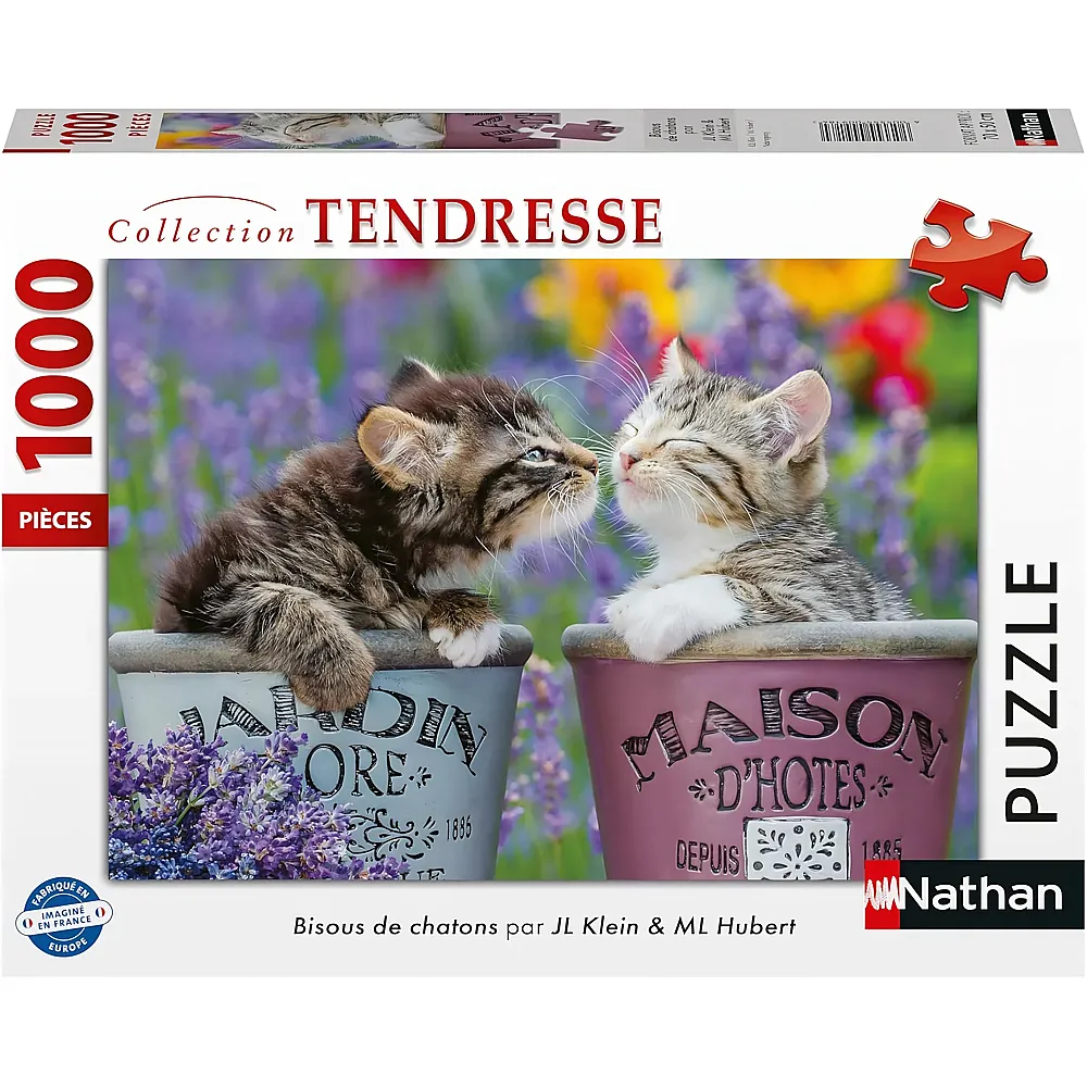 Nathan Puzzle Collection Tendresse K�tzchen K�sse 1000Teile