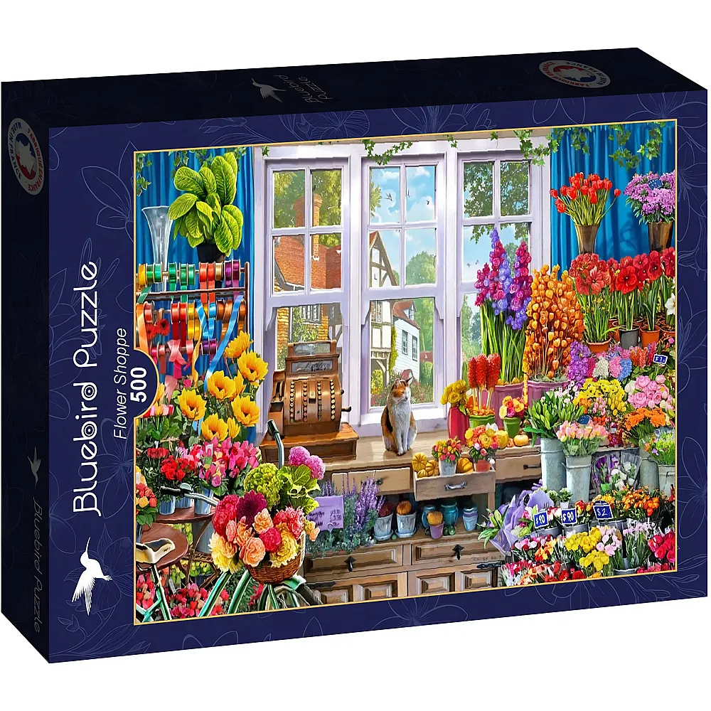 Bluebird Puzzle Steve Crisp Flower Shoppe 500Teile