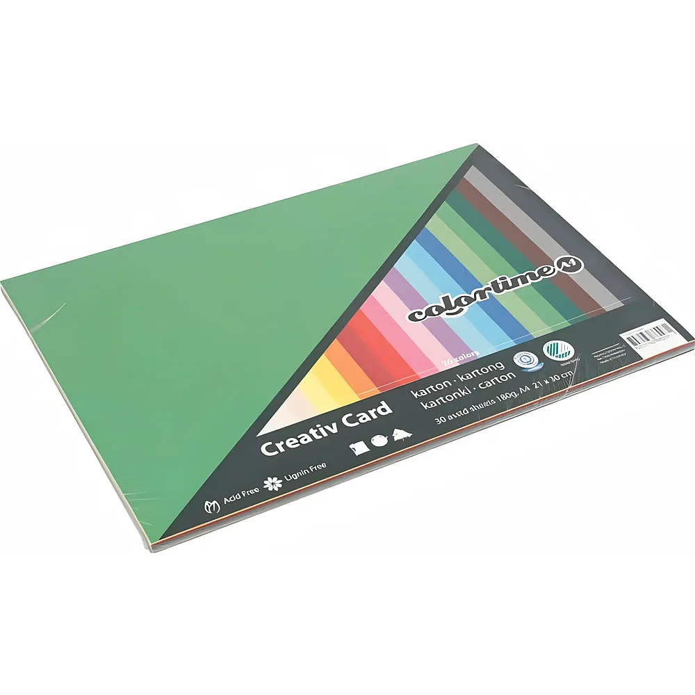 Creativ Company Carton couleur A4, 30 feuilles