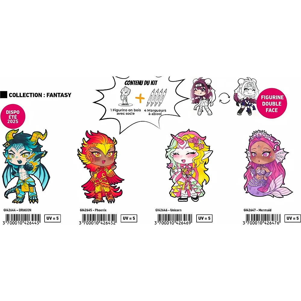 Graph'it Chibis Kit Coloriage Fig Unicorn - Suche