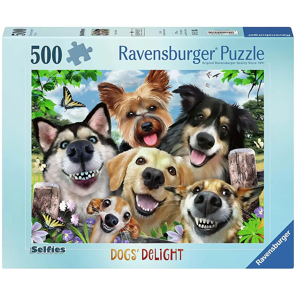 Ravensburger Puzzle Dog's Delight Selfies - 500 Teile