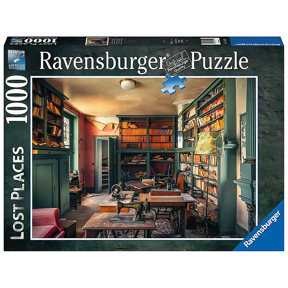 Ravensburger Puzzle Lost Places Mysterious castle library 1000Teile