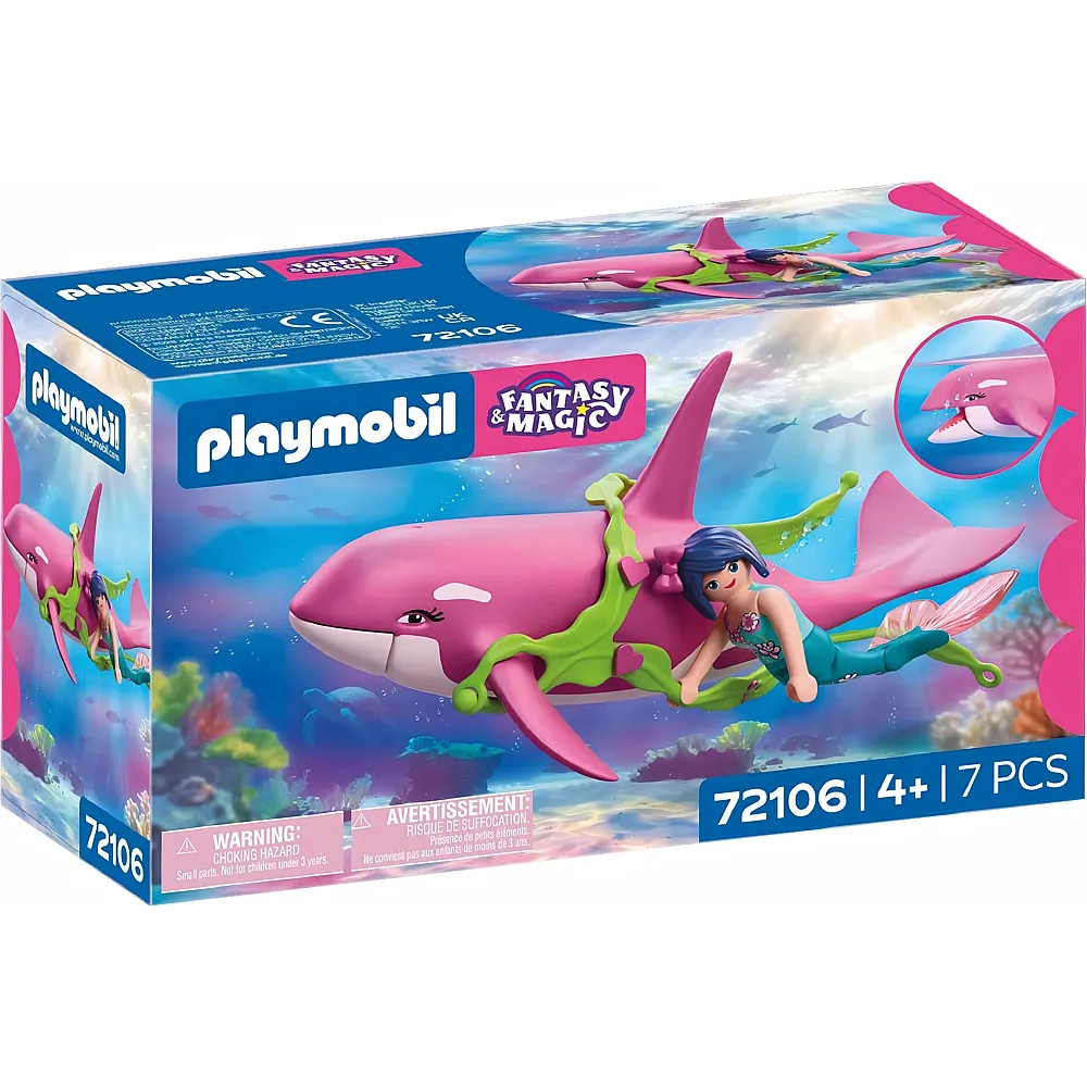 PLAYMOBIL Fantasy & Magic Orca mit Meerjungfrau 72106