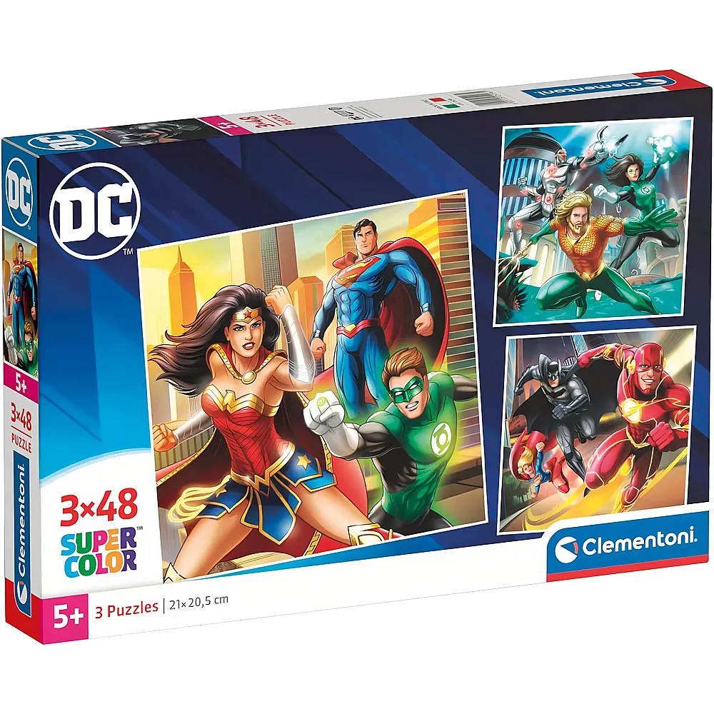 Clementoni Puzzle Supercolor DC Comics Justice League - 48 Teile