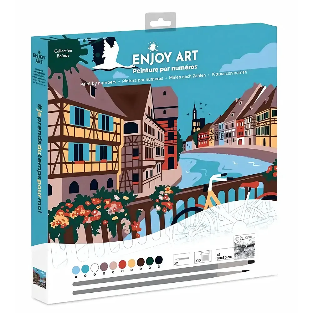 OZ International Enjoy Art Peinture N� 30x30cm Balade Alsace