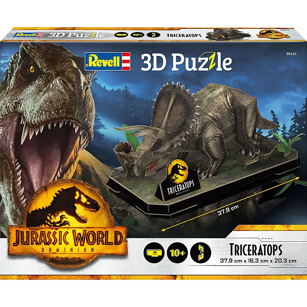 Revell Puzzle Jurassic World Dominion Triceratops 44Teile