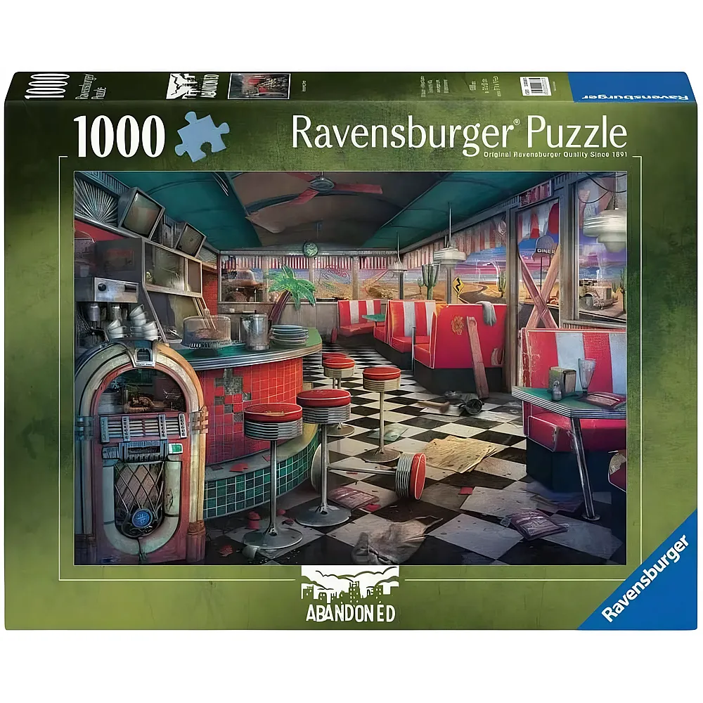 Ravensburger Puzzle Abandoned Places - Decaying Diner - 1000 Teile