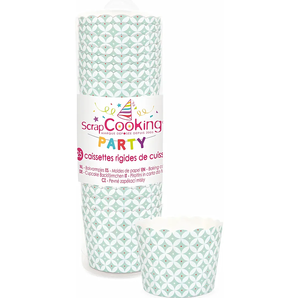 ScrapCooking Rosetten-Cupcakes-F�rmchen Gr�n - 25 Teile