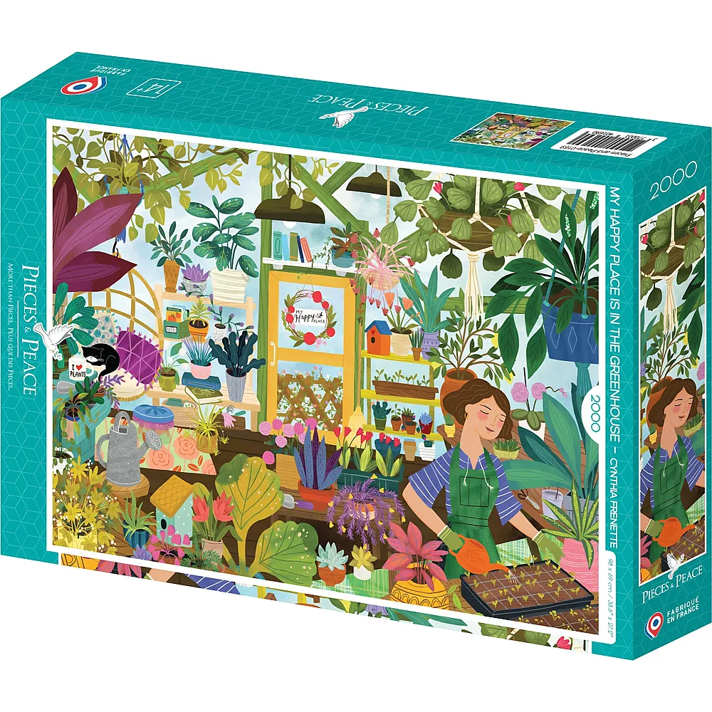 Pieces & Peace Puzzle Mein Lieblingsplatz ist im Gew�chshaus - 2000 Teile