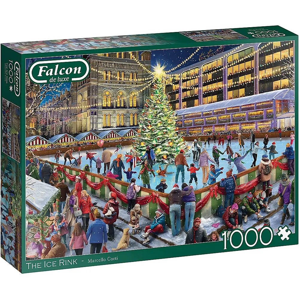Falcon Puzzle Marcello Corti The Ice Rink - 1000 Teile