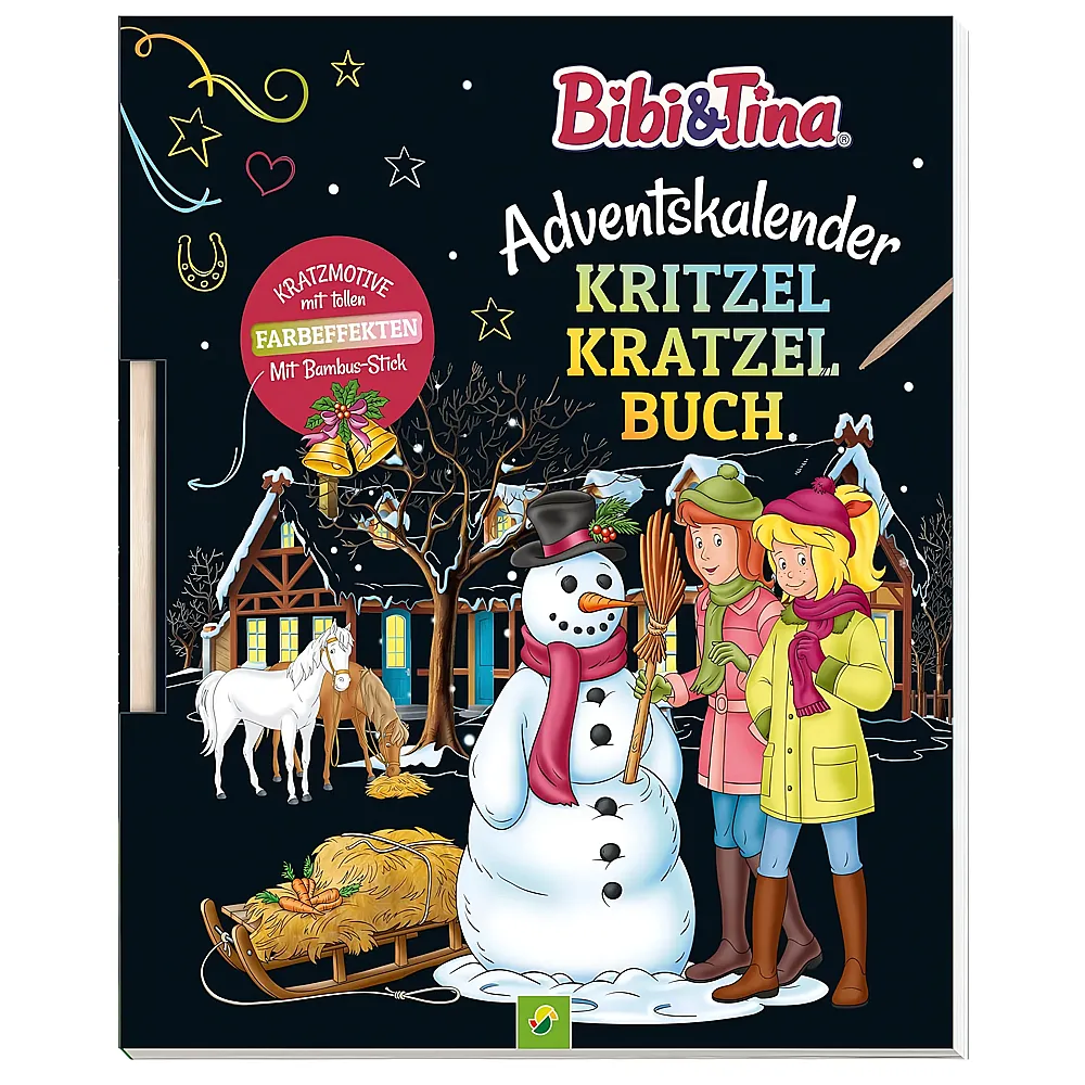 Schwager & Steinlein Bibi & Tina - Adventskalender Kritzel Kratzel Buch