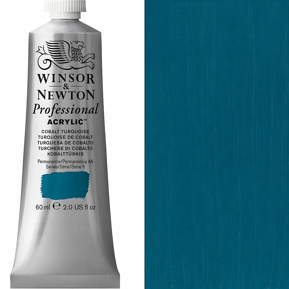 meinspielzeug - Winsor & Newton W&n Prof. Acrylfarbe 60ml Tube Kobalttrkis