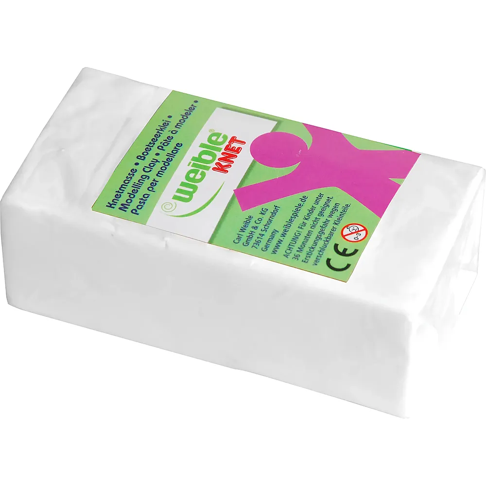 Weible Blockknete Weiss - 250 g | Kneten & Formen