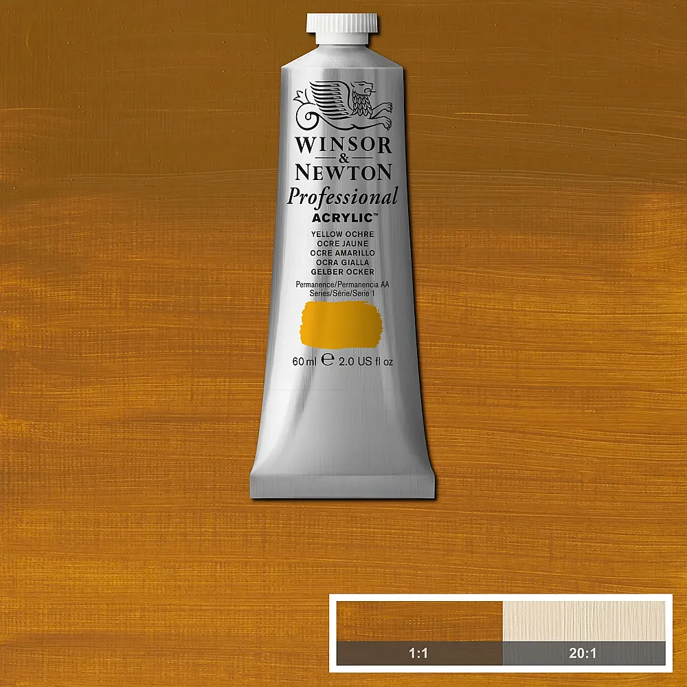 meinspielzeug - Winsor & Newton W&n Prof. Acrylfarbe 60ml Tube Gelber Ocker