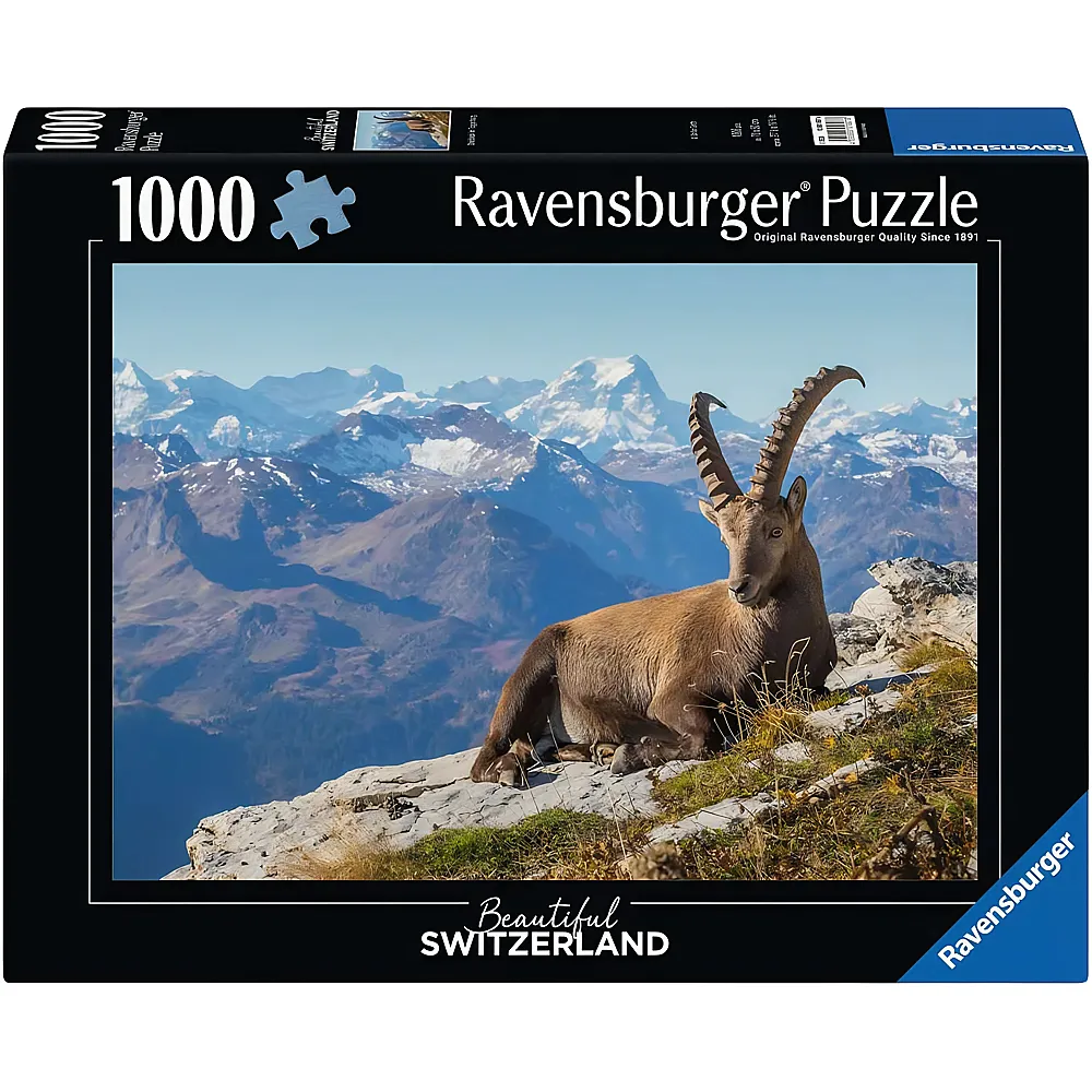 Ravensburger Puzzle Beautiful Switzerland Steinbock im Toggenburg 1000Teile