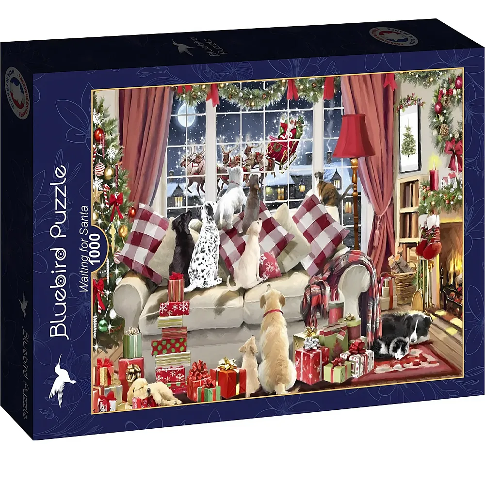 Bluebird Puzzle Warten auf den Weihnachtsmann 1000Teile