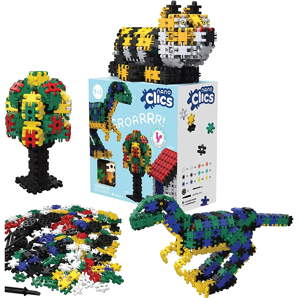 Clics Nano Creative Builders - 500 Teile