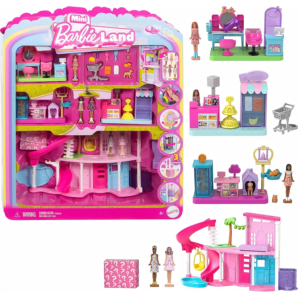 Mini BarbieLand Traumvilla und 3 Spielsets