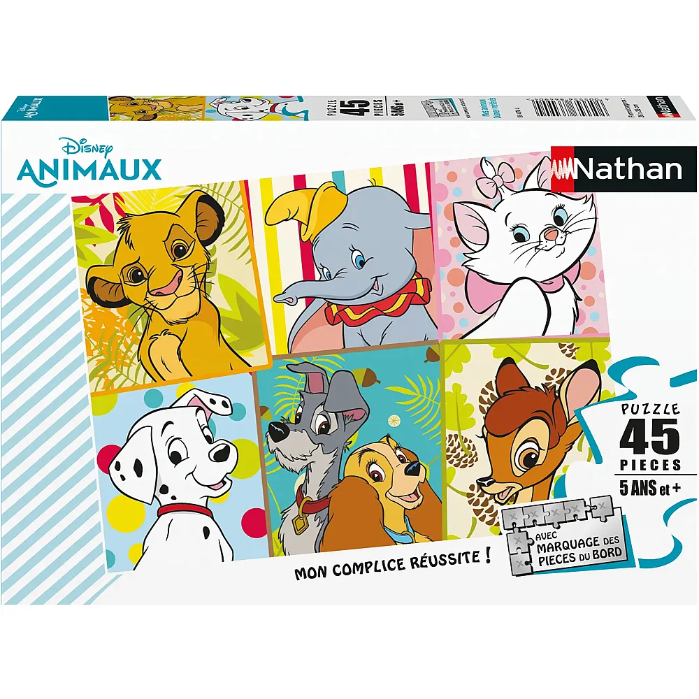 Nathan Puzzle My Favorite Disney Animals - 45 Teile