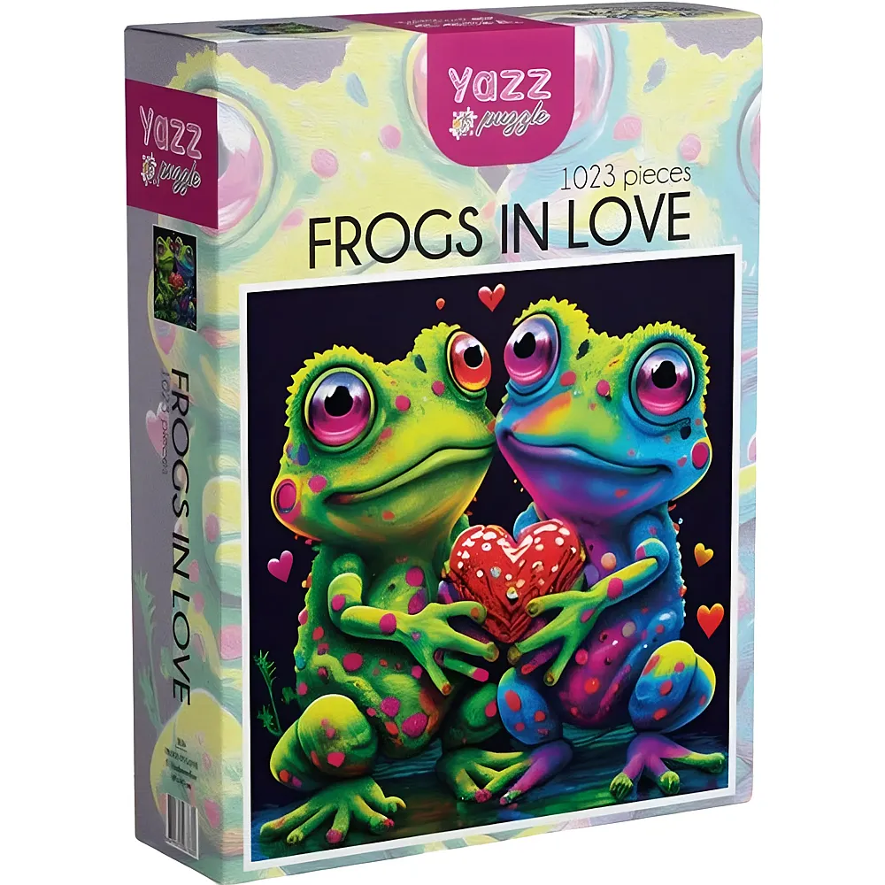 Yazz Puzzle Frogs In Love 1023Teile