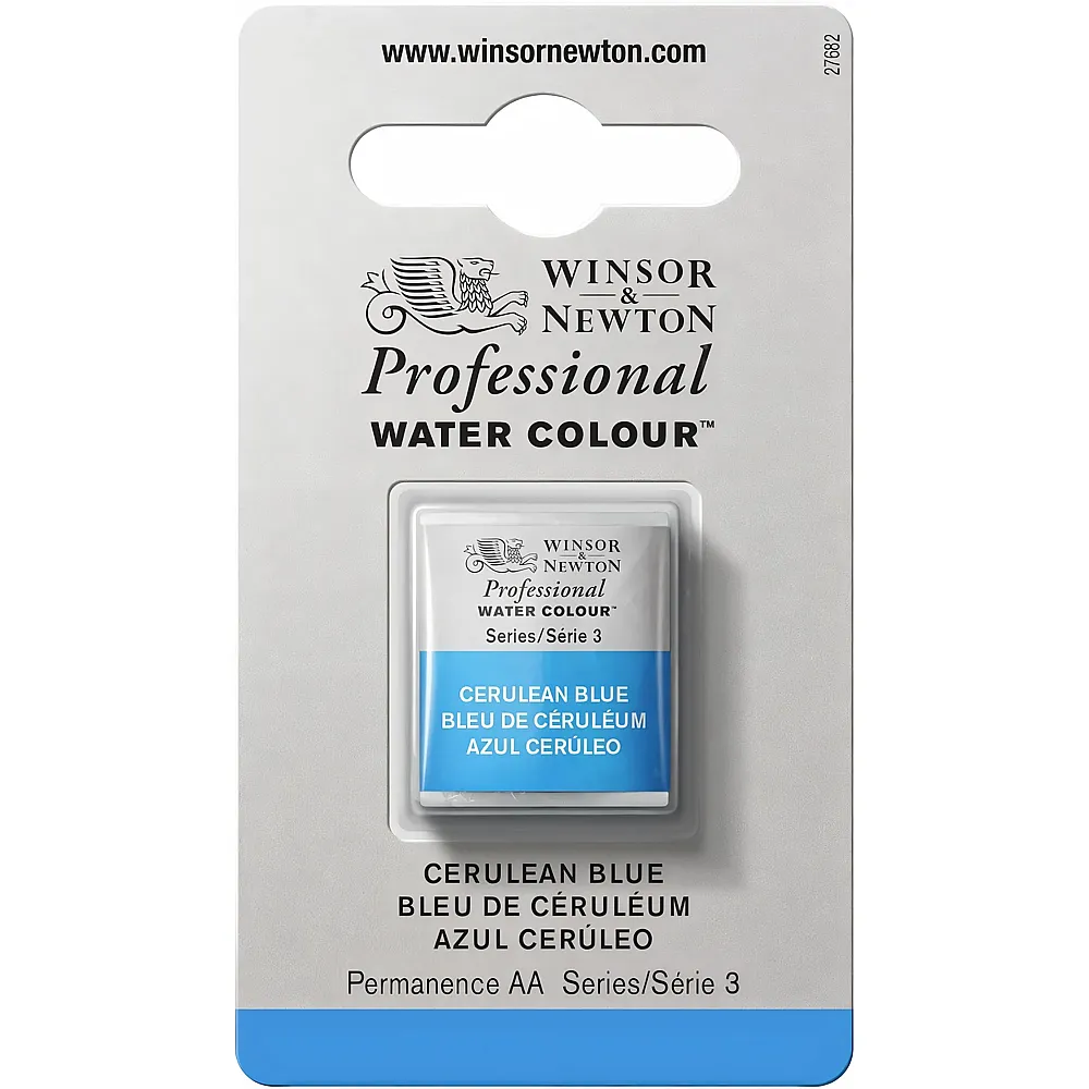 Winsor & Newton Professional Water Colour Aquarellfarbe C�linblau - 1/2 Napf