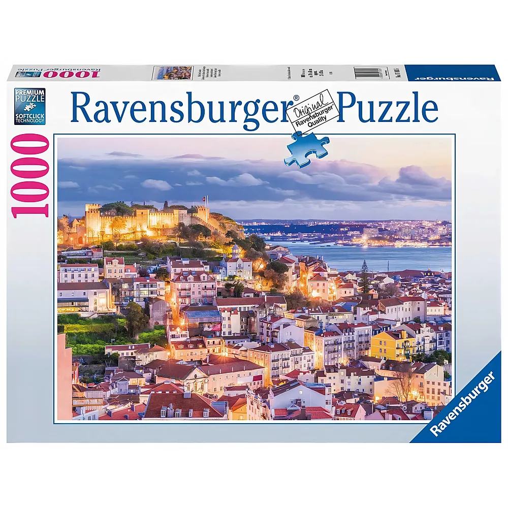 Ravensburger Puzzle Lissabon und sein Schloss - 1000 Teile