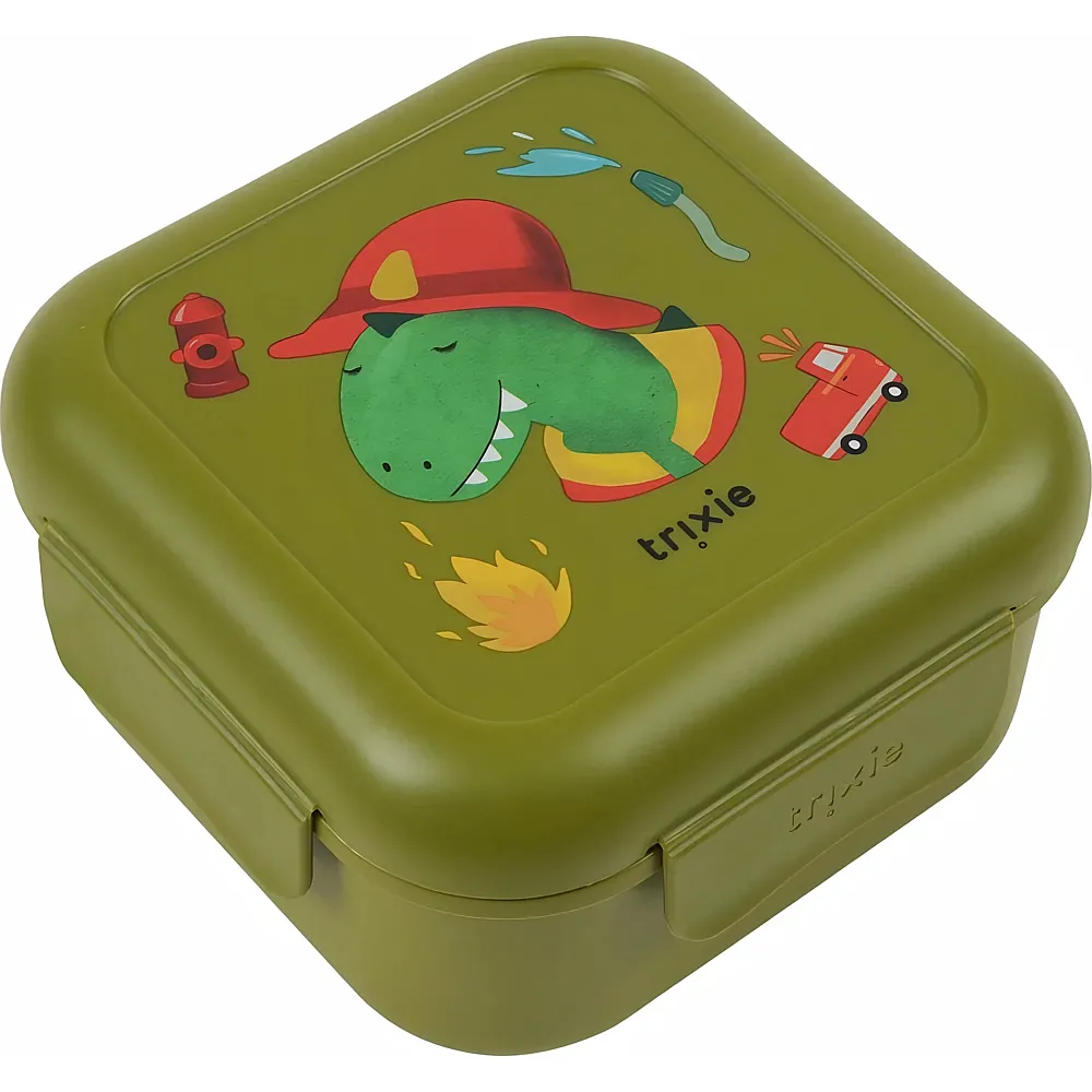 Trixie Snackbox mit Klickverschluss Feuerwehrmann Dino