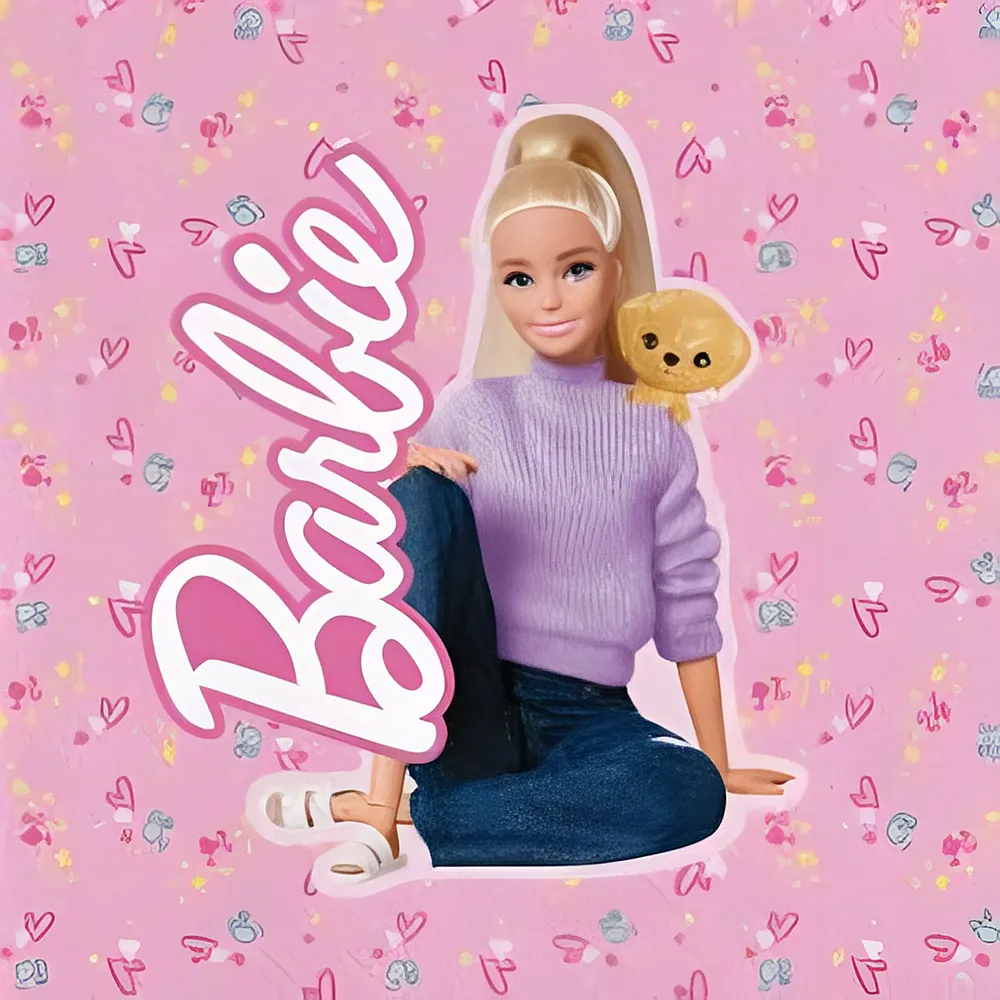 BeenSmile Papierservietten Barbie - 20 Teile | Tischdeko