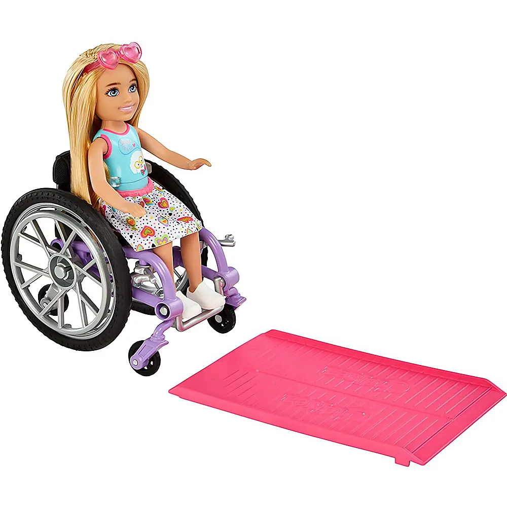 Barbie Chelsea Puppe blond und Rollstuhl