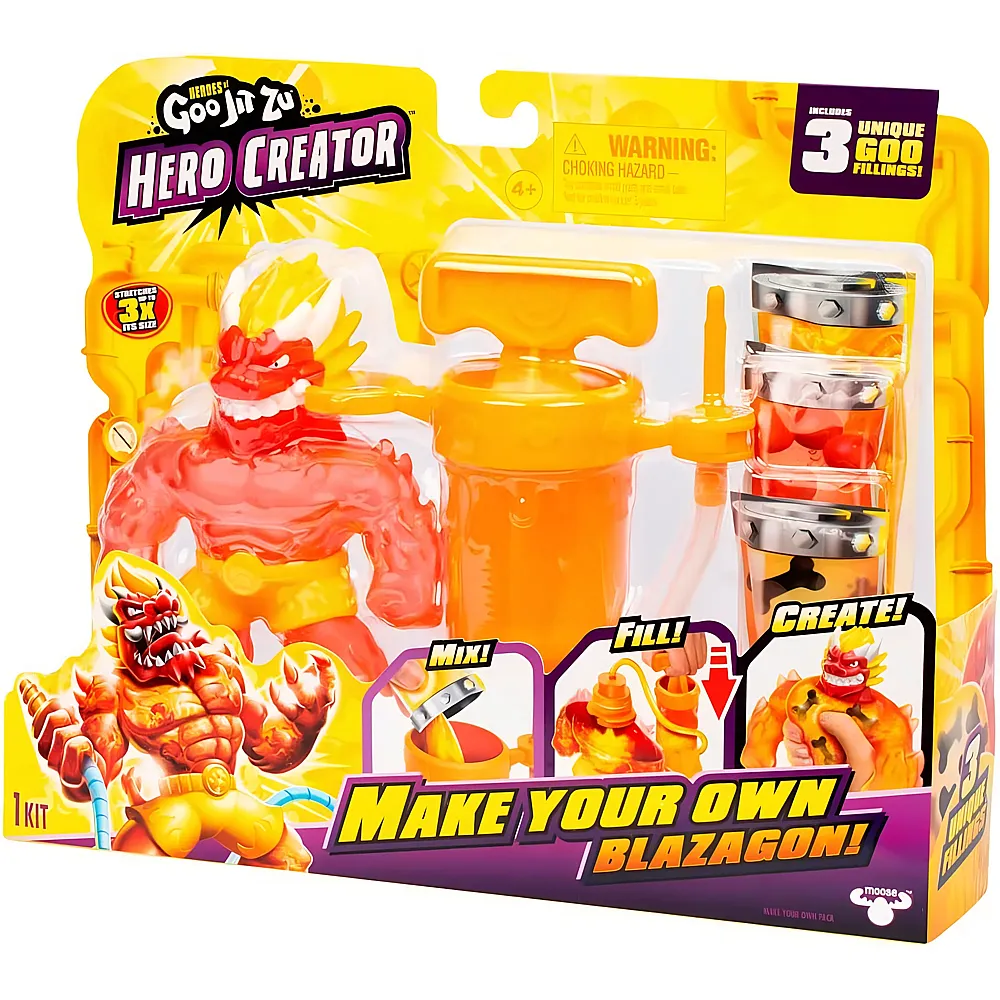 Moose Toys Heroes of Goo Jit Zu Make your own Blazagoni