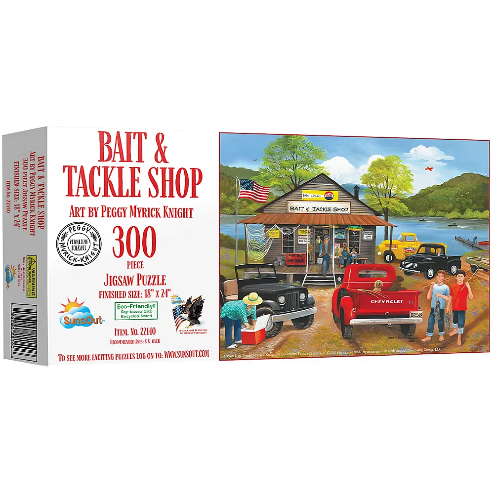 SunsOut Puzzle Peggy Myrick Knight Bait & Tackle Shop - 300 Teile