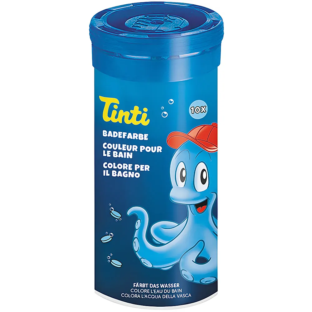 Tinti Badefarbe Rhrchen Blau 10Teile | Badespielzeug