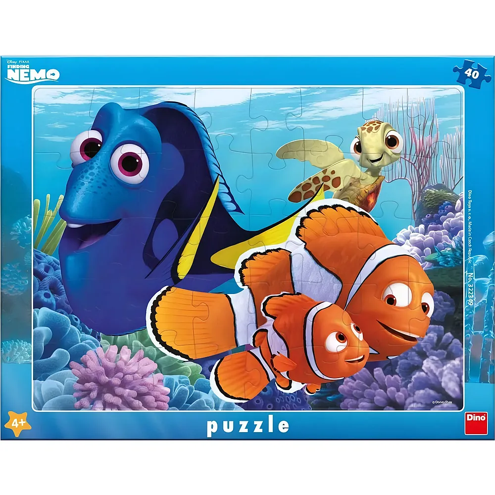 Dino Puzzle Nemo und seine Freunde - 40 Teile Disney Nemo - Rahmenpuzzle