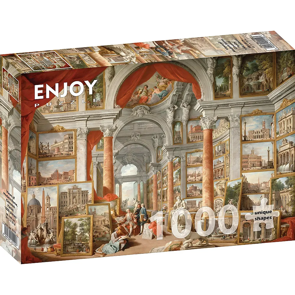 Enjoy Puzzle Paolo Panini: Ansichten des modernen Roms - 1000 Teile
