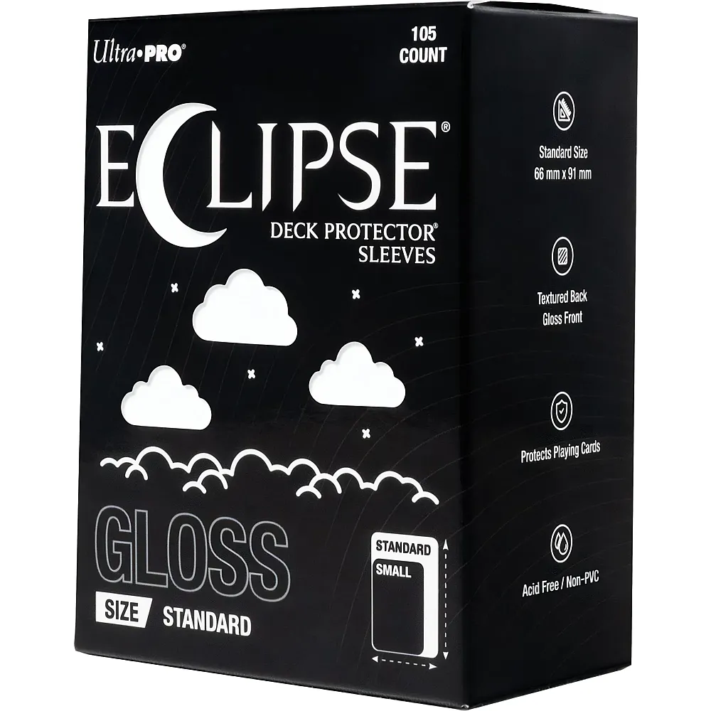 Ultra Pro ECLIPSE Gloss White Deck Protector Sleeves Standard 105 - Brands