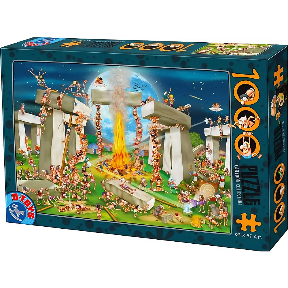 DToys Puzzle Cartoon Collection Stonehenge - 1000 Teile