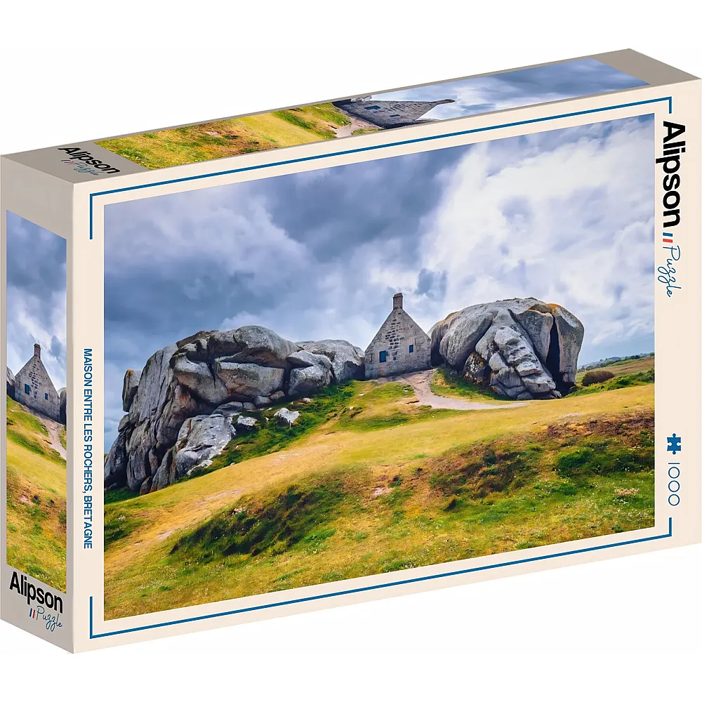 Alipson Puzzle Maison entre les rochers, Bretagne - 1000 Teile