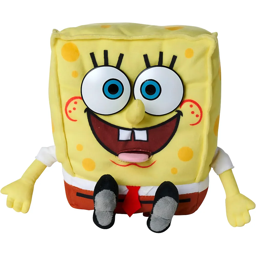 meinspielzeug - Simba Pl�sch Sponge Bob mit Sound 30cm SpongeBob | Lizenzfiguren Pl�sch