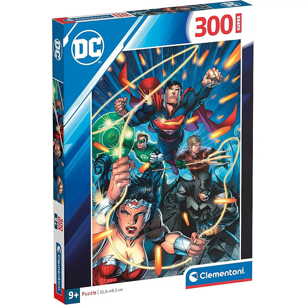 Clementoni Puzzle Supercolor DC Comics Justice League - 300 Teile