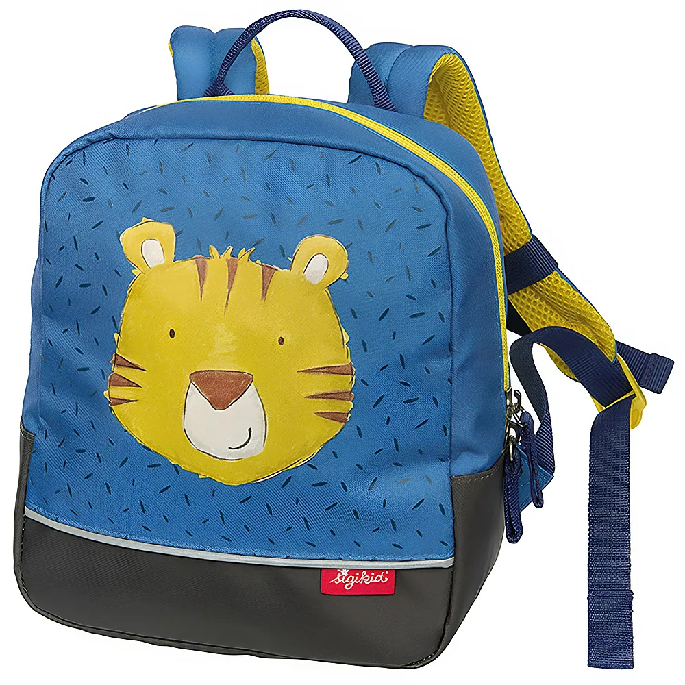 Sigikid Mini Rucksack Tiger blau 23cm | Schule & Kindergarten