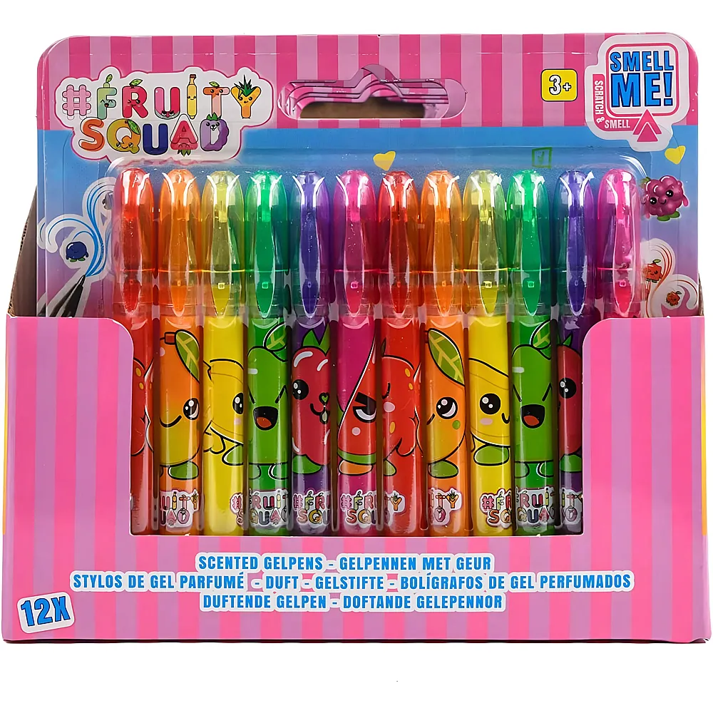 Fruity Squad Mini-Gelstifte mit Duft - 12 Teile