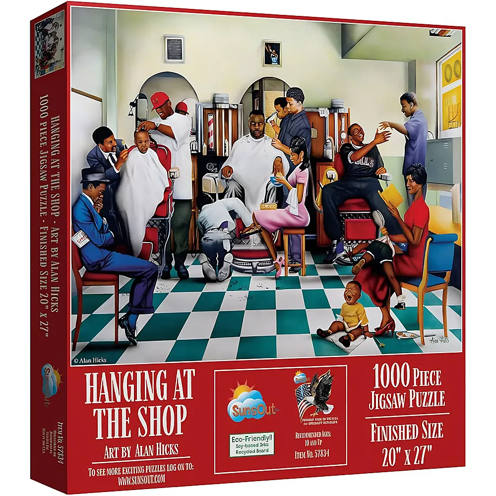 SunsOut Puzzle Hanging at the Shop 1000Teile