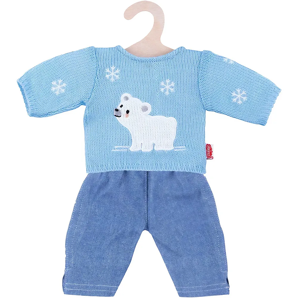 Heless Pullover Eisb�r mit Jeans - 28 - 35 cm