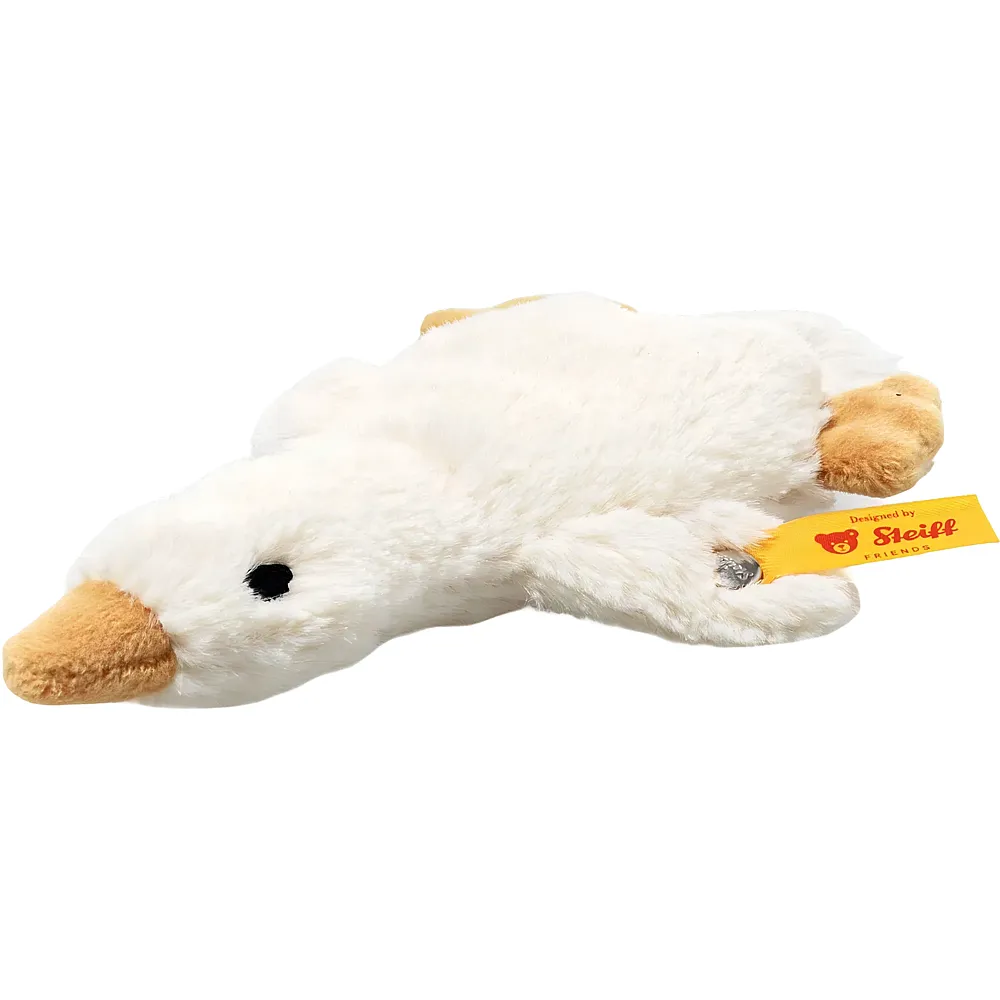 Steiff Gilda Gans Greifling mit Rassel Weiss - 13 cm