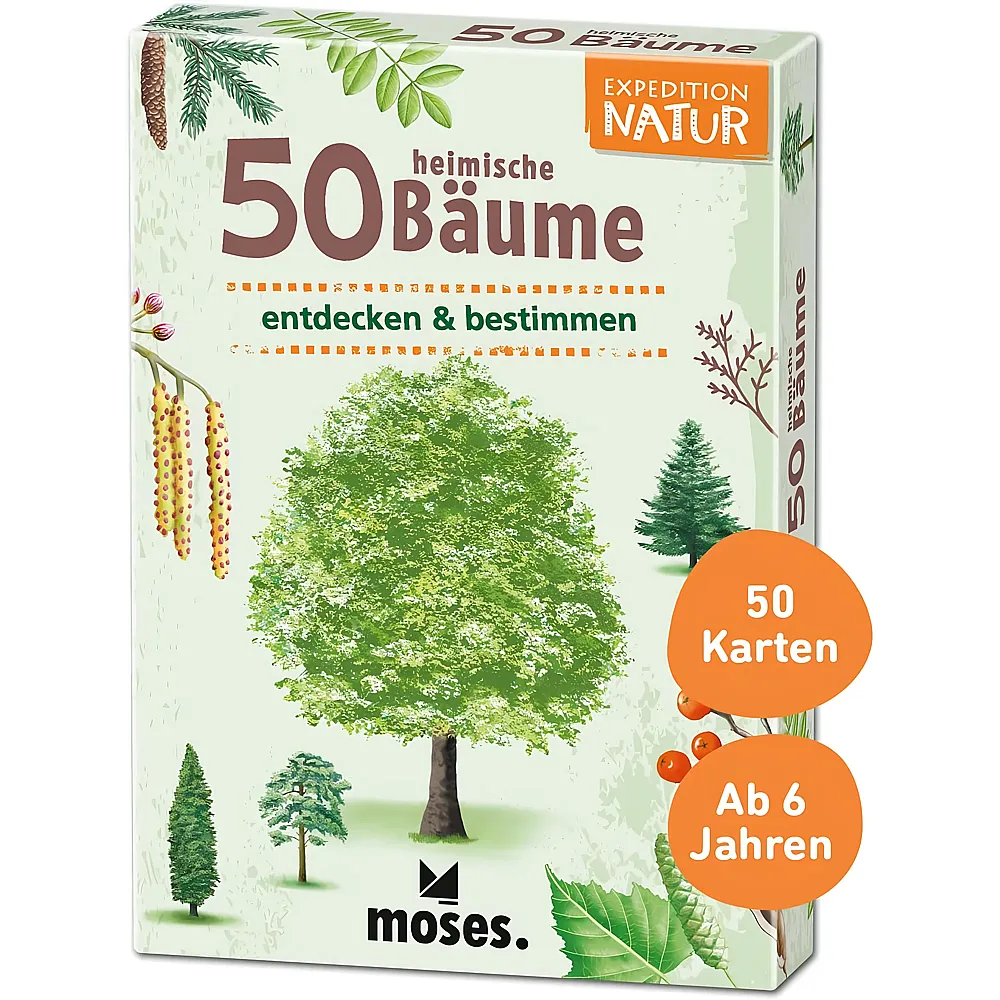 Moses Expedition Natur 50 heimische B�ume Bestimmungskarten
