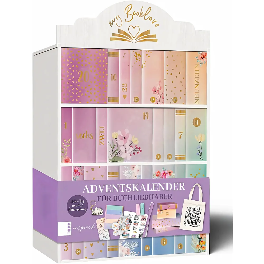 Frechverlag My Booklove Adventskalender - der einzigartige Adventskalender f�r Buchliebhaber: Jeden Tag eine tolle buchige �berraschung